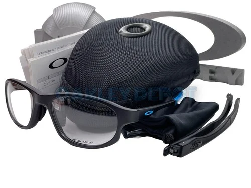 ✅🕶️ OAKLEY CROSSLINK OX8067-0156 SATIN BLACK/DEMO EYEGLASSES 56-18-143 (126) 2