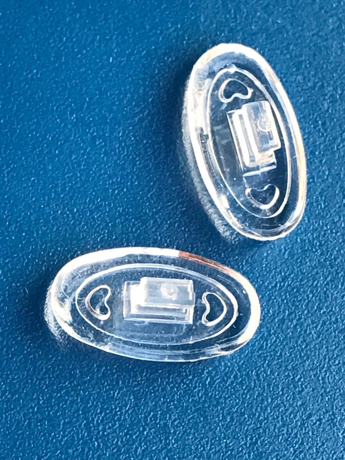 2x Snap On Nose Pads for Oakley Eyeglasses Metal Plate, Square Wire, Keel Blade 2
