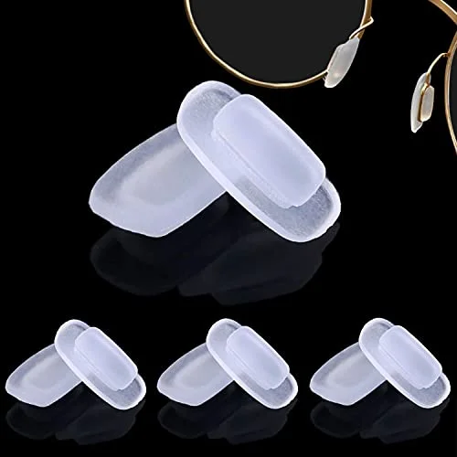 4 Pairs Clear Replacement Nose Pads Piece for Oakley Fuller OX3227 Eyeglasses