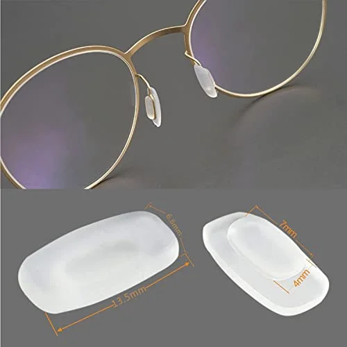 4 Pairs Clear Replacement Nose Pads Piece for Oakley Fuller OX3227 Eyeglasses 2