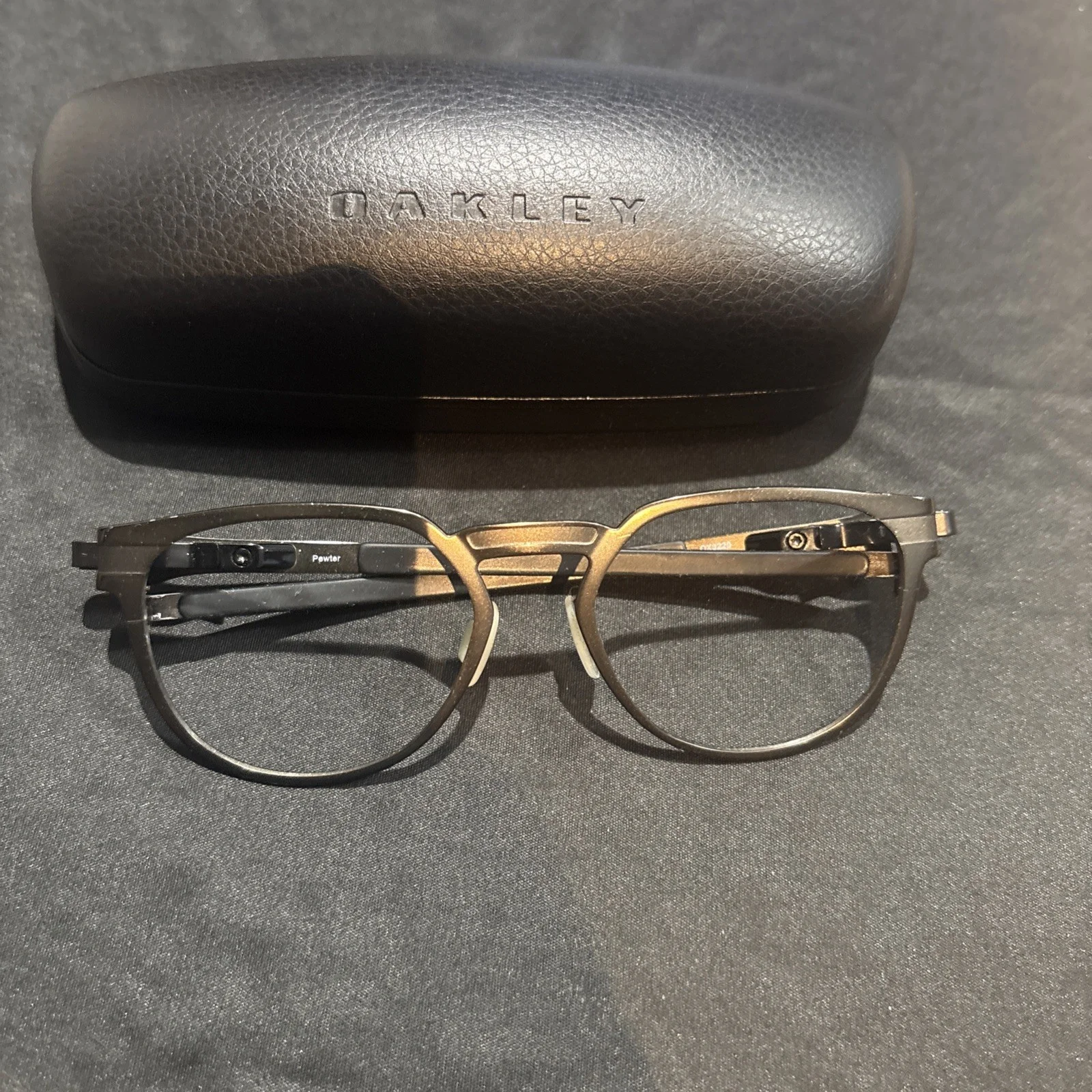 NEW OAKLEY OX8054-0155 DEHAVEN SATIN BLACK EYEGLASSES FRAMES RX 55-18 4