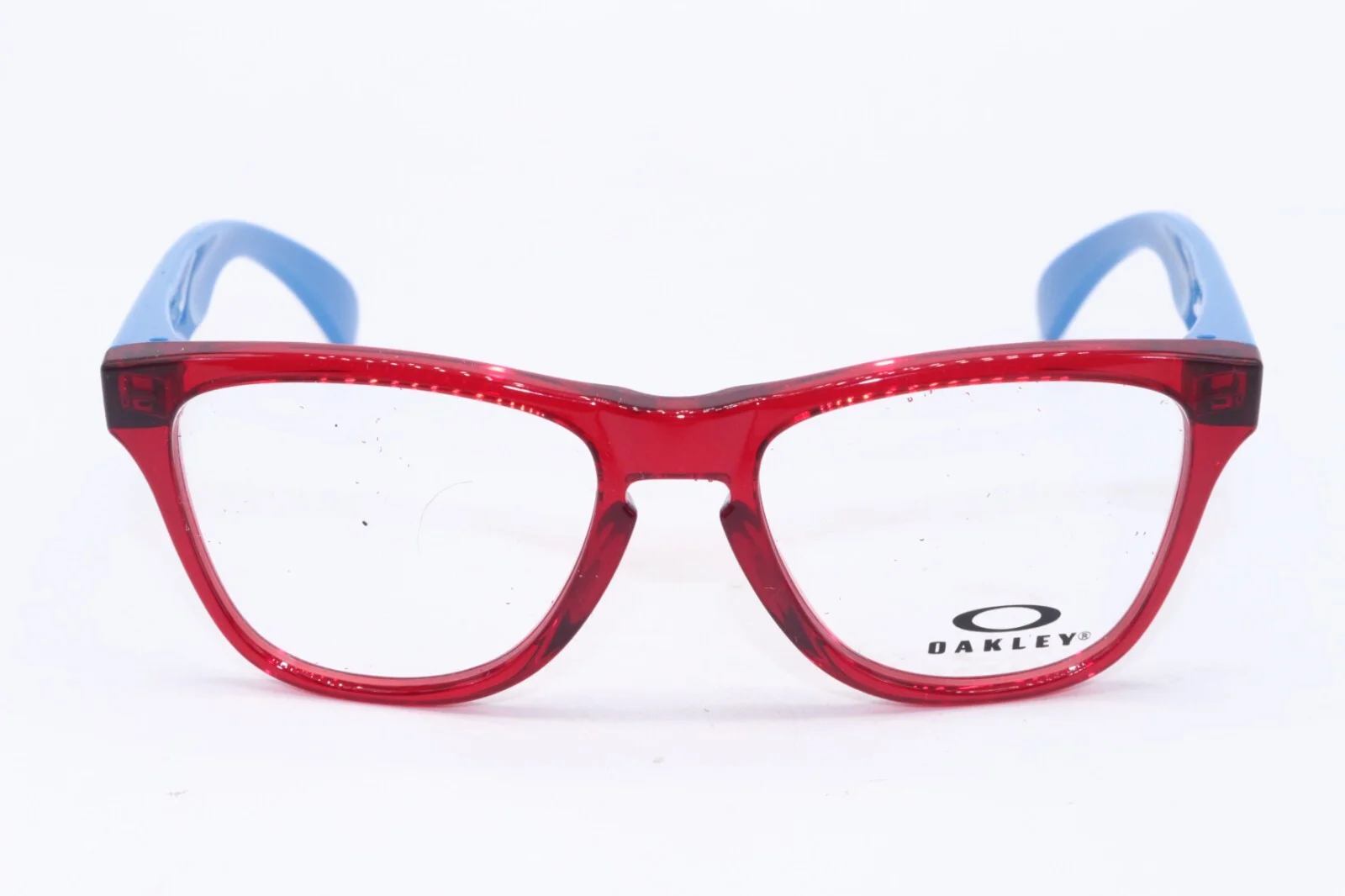 NEW OAKLEY YOUTH KIDS OY8009-0246 RED BLUE FROGSKINS AUTHENTIC EYEGLASSES 46-15 2