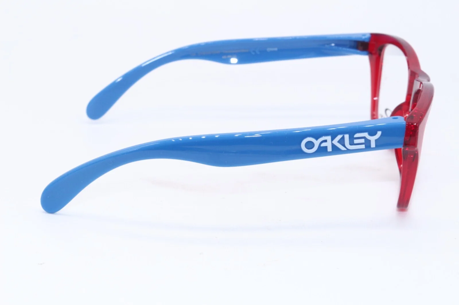 NEW OAKLEY YOUTH KIDS OY8009-0246 RED BLUE FROGSKINS AUTHENTIC EYEGLASSES 46-15 3