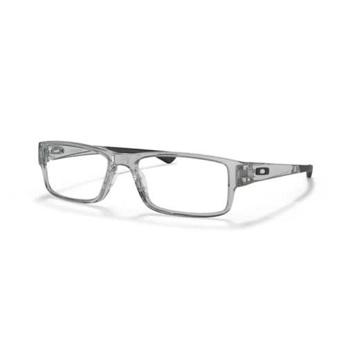 Oakley Airdrop OX8046 804603 53MM Grey Shadow Rectangular Eyeglasses for Men + Bundle Accessory Leash Kit, Microfiber Pouch