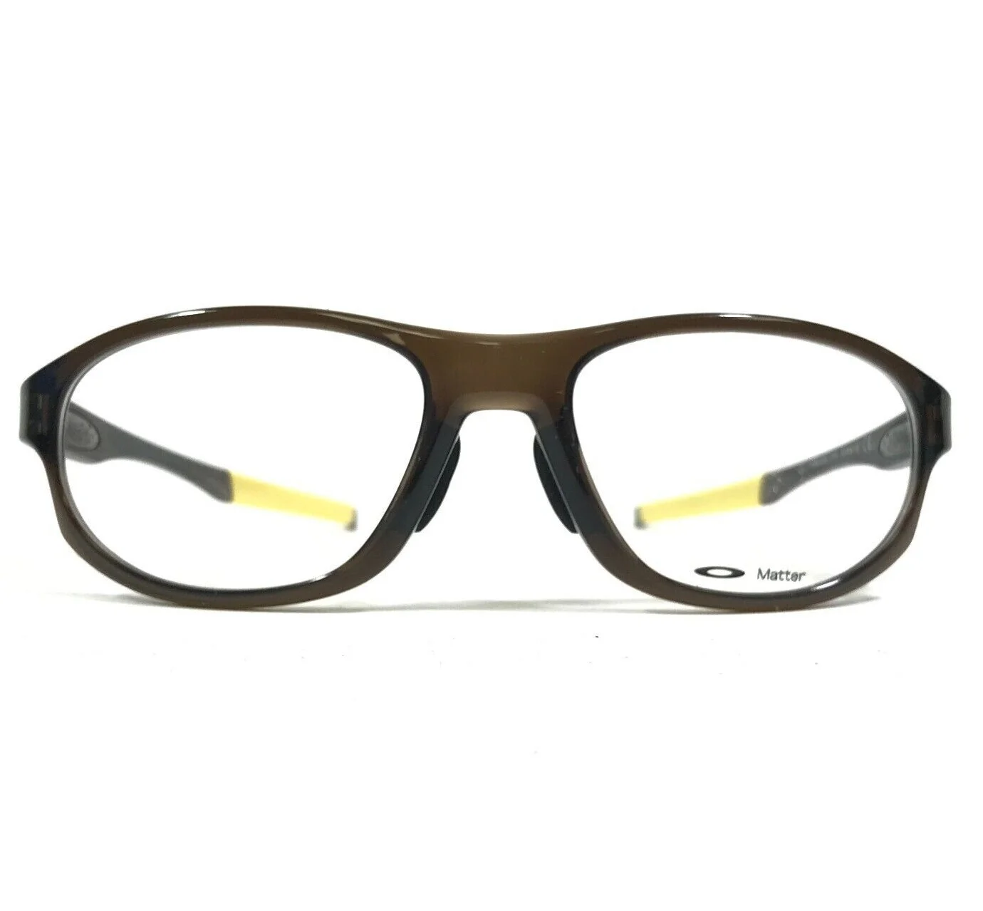 Oakley Crosslink OX8067-0356 Bark Eyeglasses Frames Brown Yellow 56-18-143 2