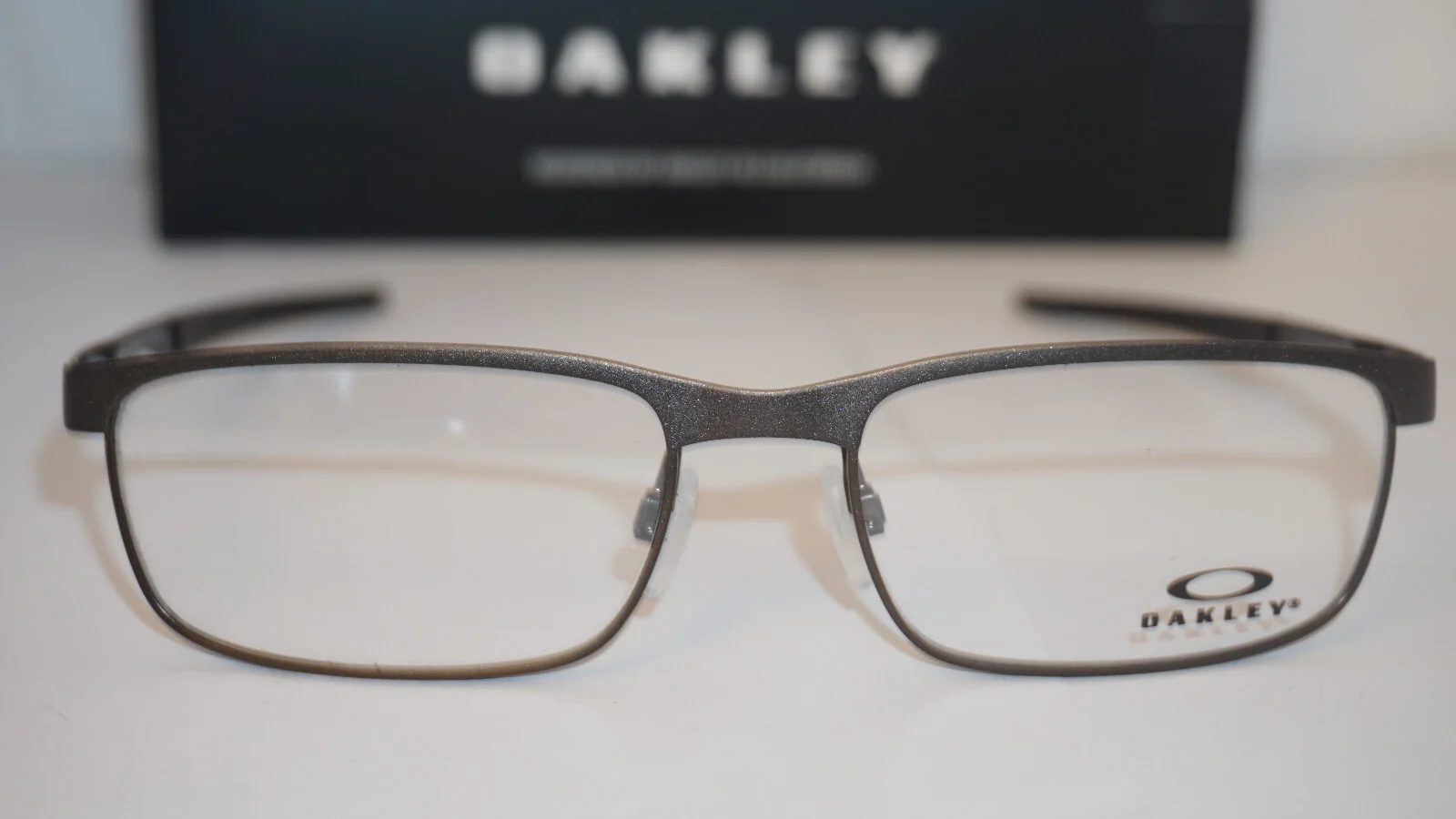 OAKLEY Eyeglasses New STEEL PLATE Powder Pewter OX3222-0456 56 18 141