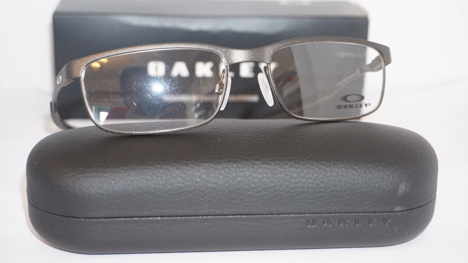 OAKLEY Eyeglasses New STEEL PLATE Powder Pewter OX3222-0456 56 18 141 2