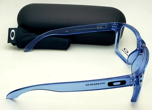 Oakley Holbrook Rx OX8156 Eyeglasses Transparent Blue 56mm New 100% Authentic 3