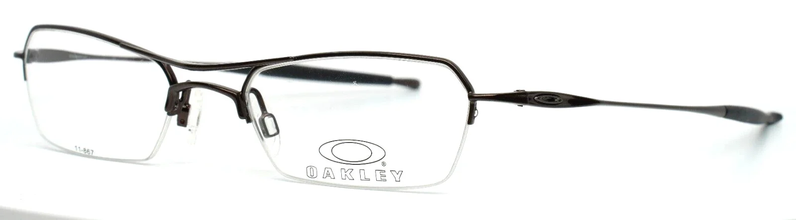 OAKLEY Hollowpoint 2.0 Polished Brown Mens Aviator Eyeglasses 50-19-138 B:27