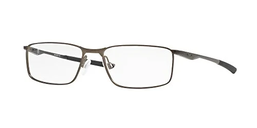 Oakley Mens Ox3217 Socket 5.0 Rectangular Prescription Eyewear Frames, Satin Pewter/Demo Lens, 55 mm