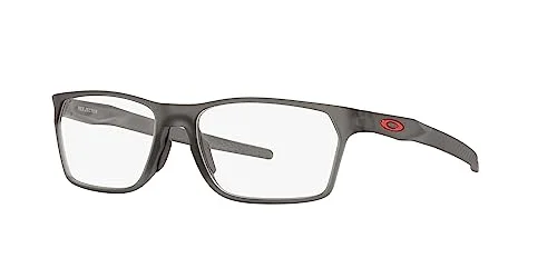 Oakley Mens Ox8032 Hex Jector Rectangular Prescription Eyewear Frames, Satin Grey Smoke/Demo Lens, 55 mm