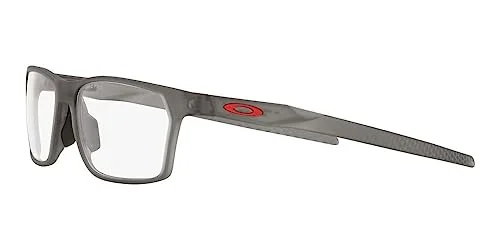 Oakley Mens Ox8032 Hex Jector Rectangular Prescription Eyewear Frames, Satin Grey Smoke/Demo Lens, 55 mm 3