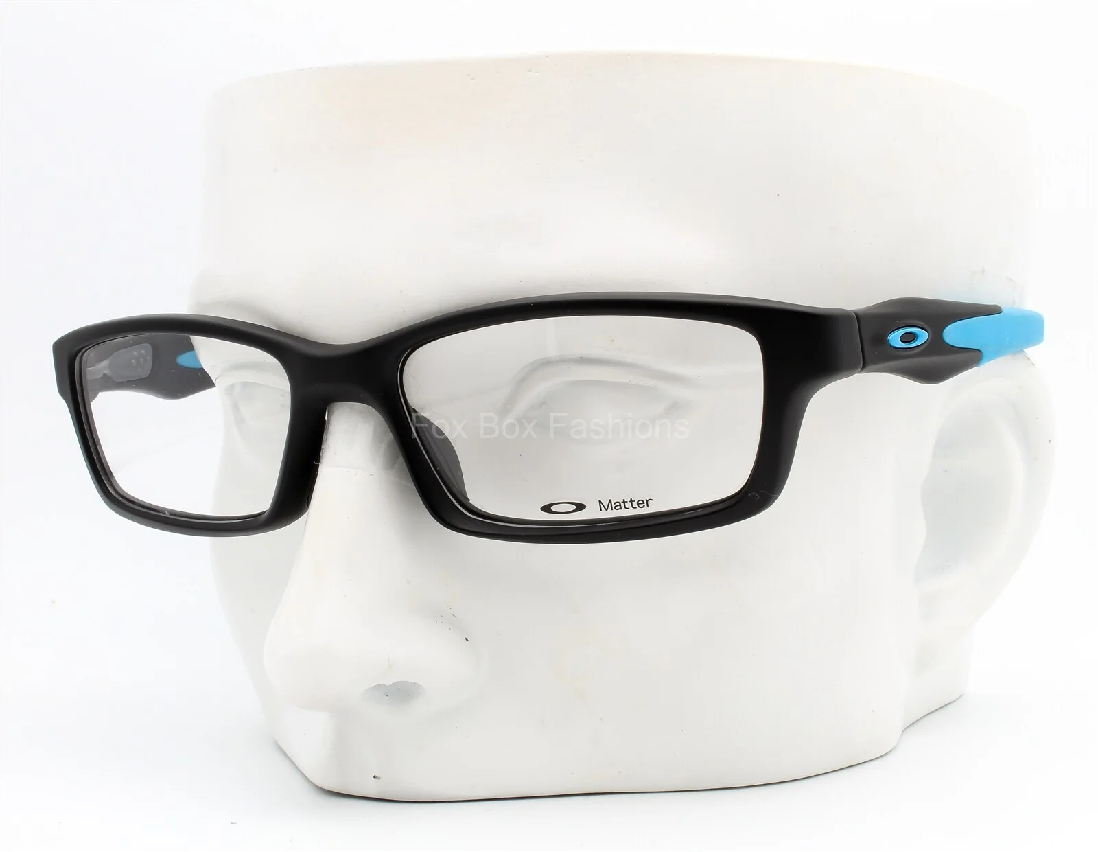 Oakley OX 8027-0153 Crosslink Eyeglasses Glasses Satin Black & Blue 53-17-140