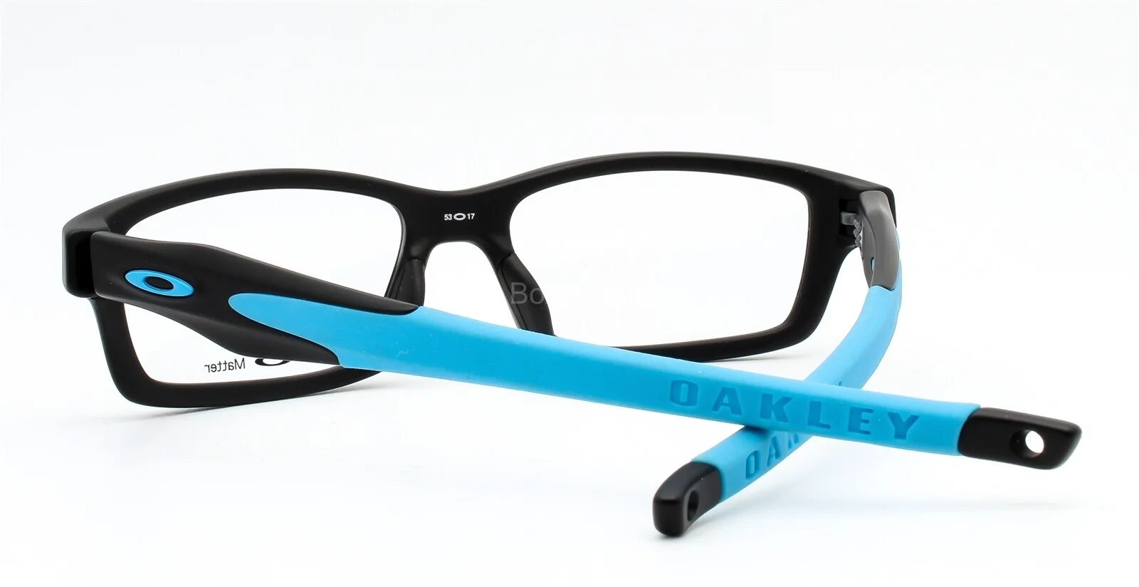 Oakley OX 8027-0153 Crosslink Eyeglasses Glasses Satin Black & Blue 53-17-140 4