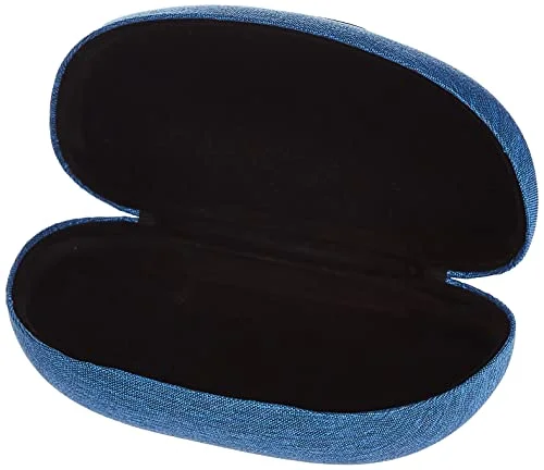 Oakley womens Lifestyle Ellipse O Sunglass Case, Black With Blue, One Size US 4